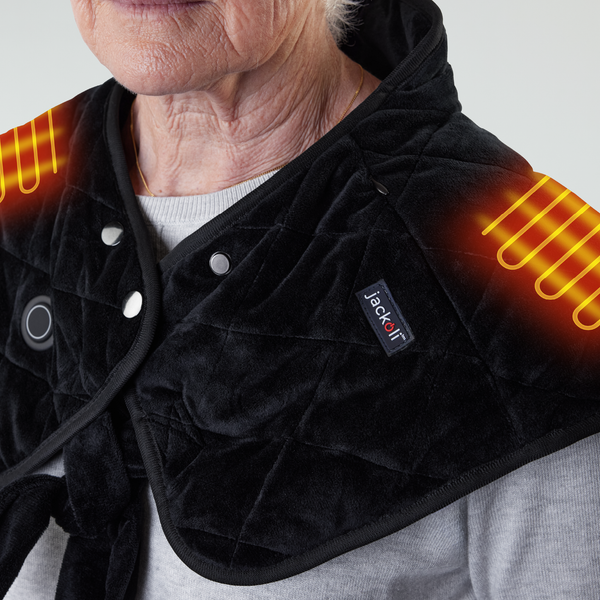 Jackoli Heated Shoulder + Neck Wrap with 2x 5k Batteries