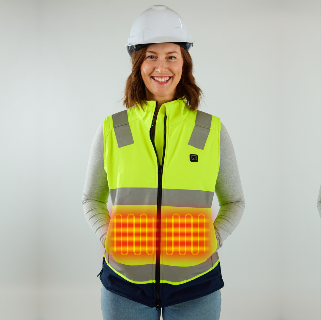 Heren Hi Viz Bodywarmer Werkkleding Gewatteerde Vest Veiligheid Heren Hi Viz Bodywarmer Werkkleding Gewatteerde Vest Veiligheid