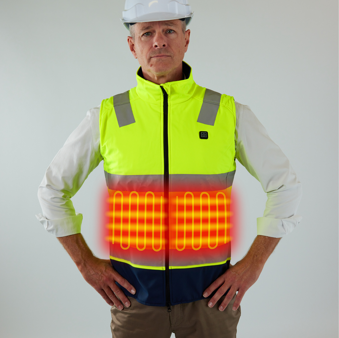 Jackoli(tm) High Viz Heated Vest – The Heated Vest Store