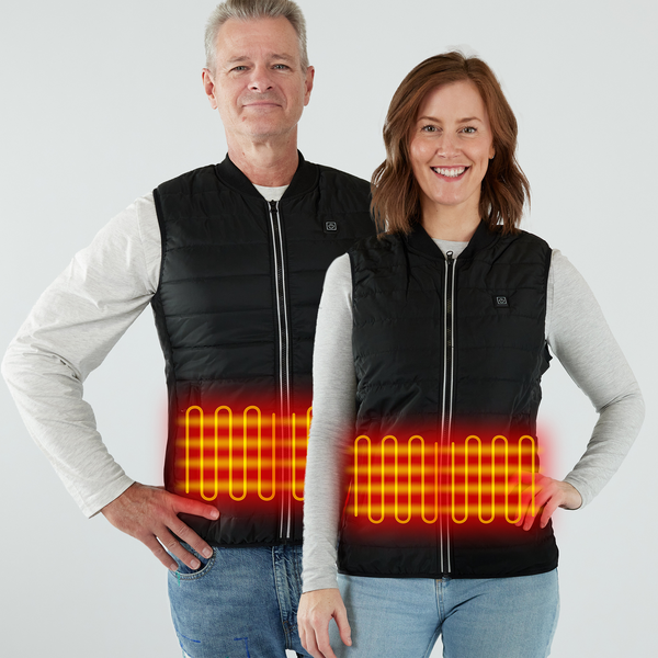 Jackoli™ Heated Vest with 10k Battery  | Black | Unisex | Upgrade Pack