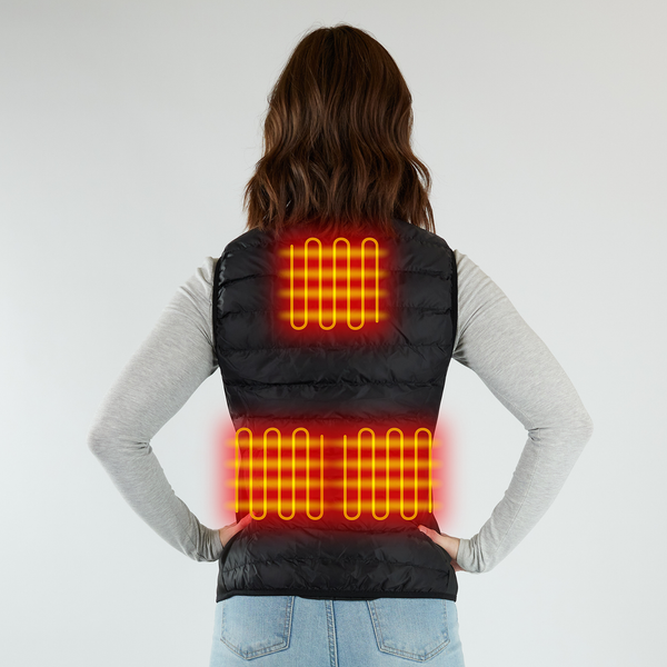 Jackoli™ Heated Vest with 10k Battery  | Black | Unisex | Upgrade Pack