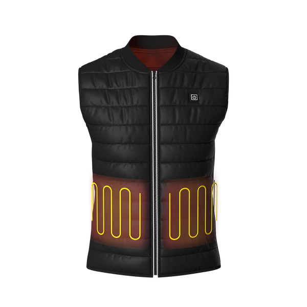 Jackoli™ Heated Vest with 10k Battery  | Black | Unisex | Upgrade Pack