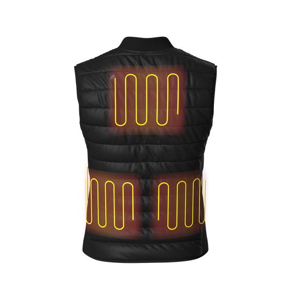 Jackoli™ Heated Vest with 10k Battery  | Black | Unisex | Upgrade Pack