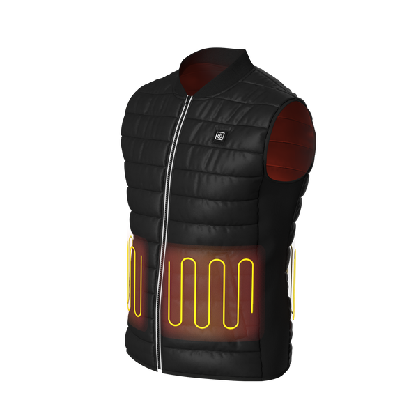 Jackoli™ Heated Vest with 10k Battery  | Black | Unisex | Upgrade Pack