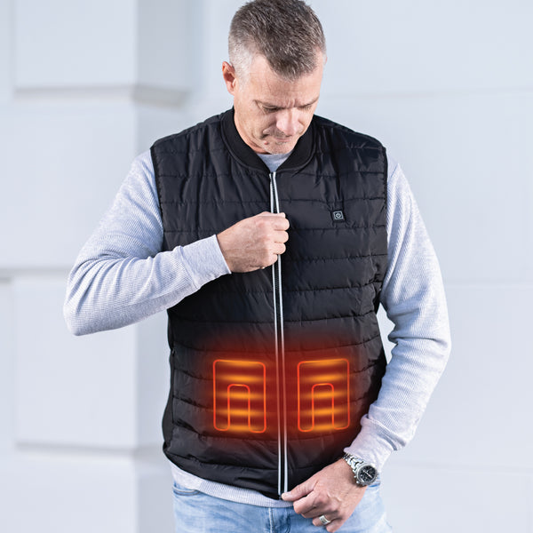 10K Upgrade | Jackoli™ Heated Vest - Black (Unisex) - The Heated Vest Store